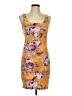 Love Print Orange Cocktail Dress Size L - photo 1