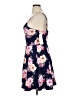 Almost Famous 100% Polyester Floral Blue Cocktail Dress Size XL - photo 5