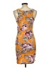 Love Print Orange Cocktail Dress Size L - photo 2