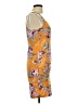 Love Print Orange Cocktail Dress Size L - photo 4