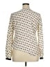 Talbots 100% Polyester Ivory Long Sleeve Blouse Size 14 - photo 2