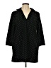 Alfani Polka Dots Black Short Sleeve Blouse Size L - photo 1