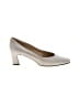 Etienne Aigner 100% Leather Ivory Heels Size 8 1/2 - photo 1