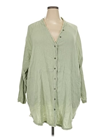 Arula 3/4 Sleeve Button-Down Shirt (view 1)