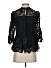 HD in Paris Black 3/4 Sleeve Blouse Size 0 - photo 2