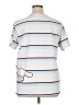 Assorted Brands Stripes White Silver Short Sleeve T-Shirt Size XL - photo 2