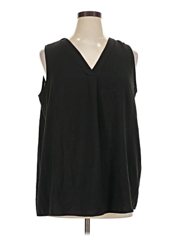 Cotton Bleu Sleeveless T-Shirt (view 1)