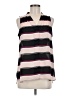 Apt. 9 100% Polyester Stripes Black Sleeveless Blouse Size M - photo 1