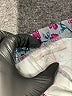 Woman Within Floral Purple Active Pants Size 22 - 24 - photo 4