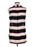 Apt. 9 100% Polyester Stripes Black Sleeveless Blouse Size M - photo 2