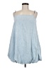 Gap 100% Cotton Blue Sleeveless Top Size Med Petite - photo 1
