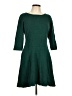 Chaps Solid Green Casual Dress Size L - photo 1