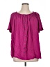 Terra & Sky 100% Rayon Pink Short Sleeve Blouse Size 2X - photo 1