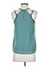 Naked Zebra Teal Sleeveless Top Size S - photo 2