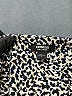 Express Animal Print Black Short Sleeve Blouse Size L - photo 3