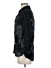 Xhilaration 100% Rayon Tweed Black Long Sleeve Blouse Size M - photo 5