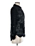 Xhilaration 100% Rayon Tweed Black Long Sleeve Blouse Size M - photo 4