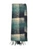 Talbots 100% Polyester Plaid Teal Scarf One size - photo 2