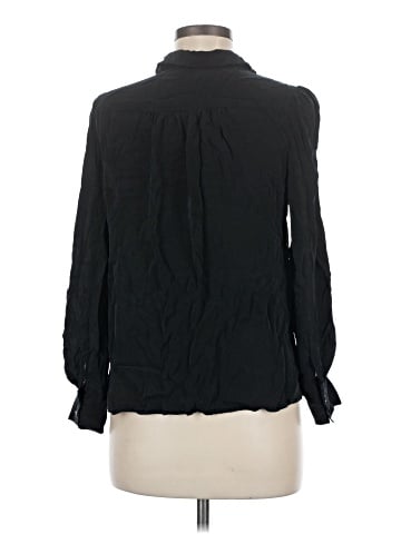 Haute Hippie Long Sleeve Silk Top (view 2)