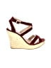 Jimmy Choo Burgundy Gold Wedges Size EU 40 - photo 1