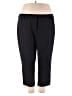 Lands' End Solid Black Dress Pants Size 22W - photo 1