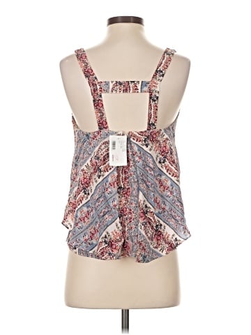 Intermix Sleeveless Silk Top (view 2)