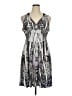 One World Print Gray Casual Dress Size XL - photo 1