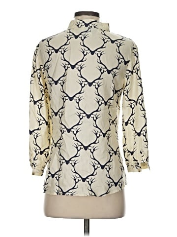 Elizabeth McKay 3/4 Sleeve Silk Top (view 2)