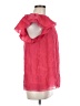 BCBGMAXAZRIA Pink Short Sleeve Blouse Size M - photo 4