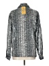 Selene Sport Metallic Silver Long Sleeve Blouse Size L (estimated) - photo 2