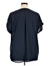 Charter Club 100% Polyester Blue Short Sleeve Blouse Size XL - photo 2