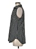 Ann Taylor 100% Polyester Polka Dots Black Sleeveless Blouse Size M - photo 5