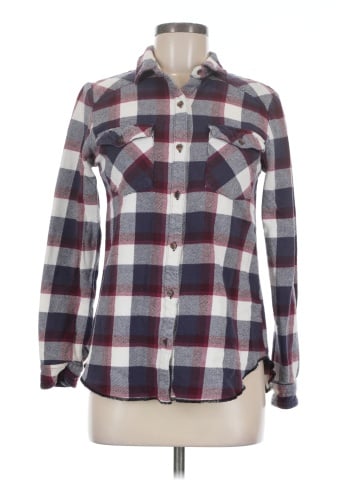 RVCA Long Sleeve Button-Down Shirt (view 1)