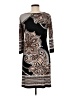 Saint Tropez West Graphic Brown Cocktail Dress Size 6 - photo 2