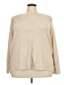 Terra & Sky Tan Long Sleeve Top Size 3X - photo 1