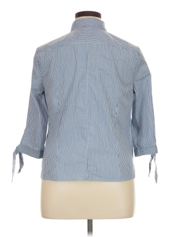 Roz & Ali 3/4 Sleeve Button-Down Shirt (view 2)