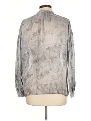 Vince. Long Sleeve Silk Top (view 2)