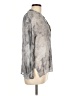 Vince. 100% Silk Gray Long Sleeve Silk Top Size L - photo 4