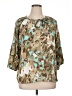 Apt. 9 100% Polyester Camo Green 3/4 Sleeve Blouse Size XL - photo 1