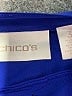 Chico's 100% Polyester Blue 3/4 Sleeve Blouse Size XL (3) - photo 7