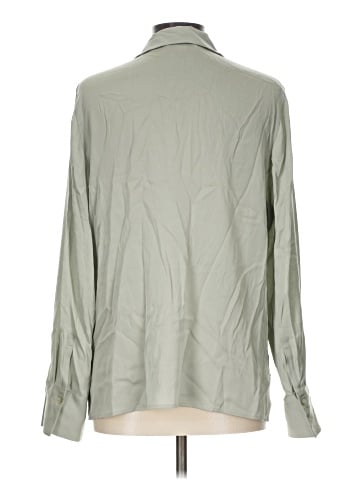 Vince. Long Sleeve Silk Top (view 2)