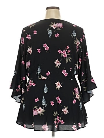 City Chic 3/4 Sleeve Blouse (view 2)
