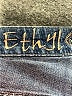 Ethyl Chevron-herringbone Blue Jeans Size 10 - photo 7