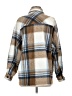 Zara Plaid Brown Coat Size S - photo 2