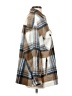 Zara Plaid Brown Coat Size S - photo 4
