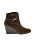 Tahari 100% Leather Brown Ankle Boots Size 8 - photo 1