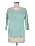 Freebird Teal 3/4 Sleeve Top Size M - photo 1