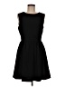 FRNCH 100% Polyester Solid Black Casual Dress Size M - photo 1