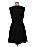 FRNCH 100% Polyester Solid Black Casual Dress Size M - photo 2