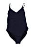 J.Crew Solid Blue One Piece Swimsuit Size 4 - photo 1